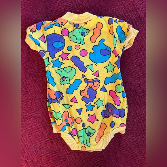 🐘🦁Vintage 90s Baby Onesie Set Sprockets Mervyns 6mo - Picture 10 of 11